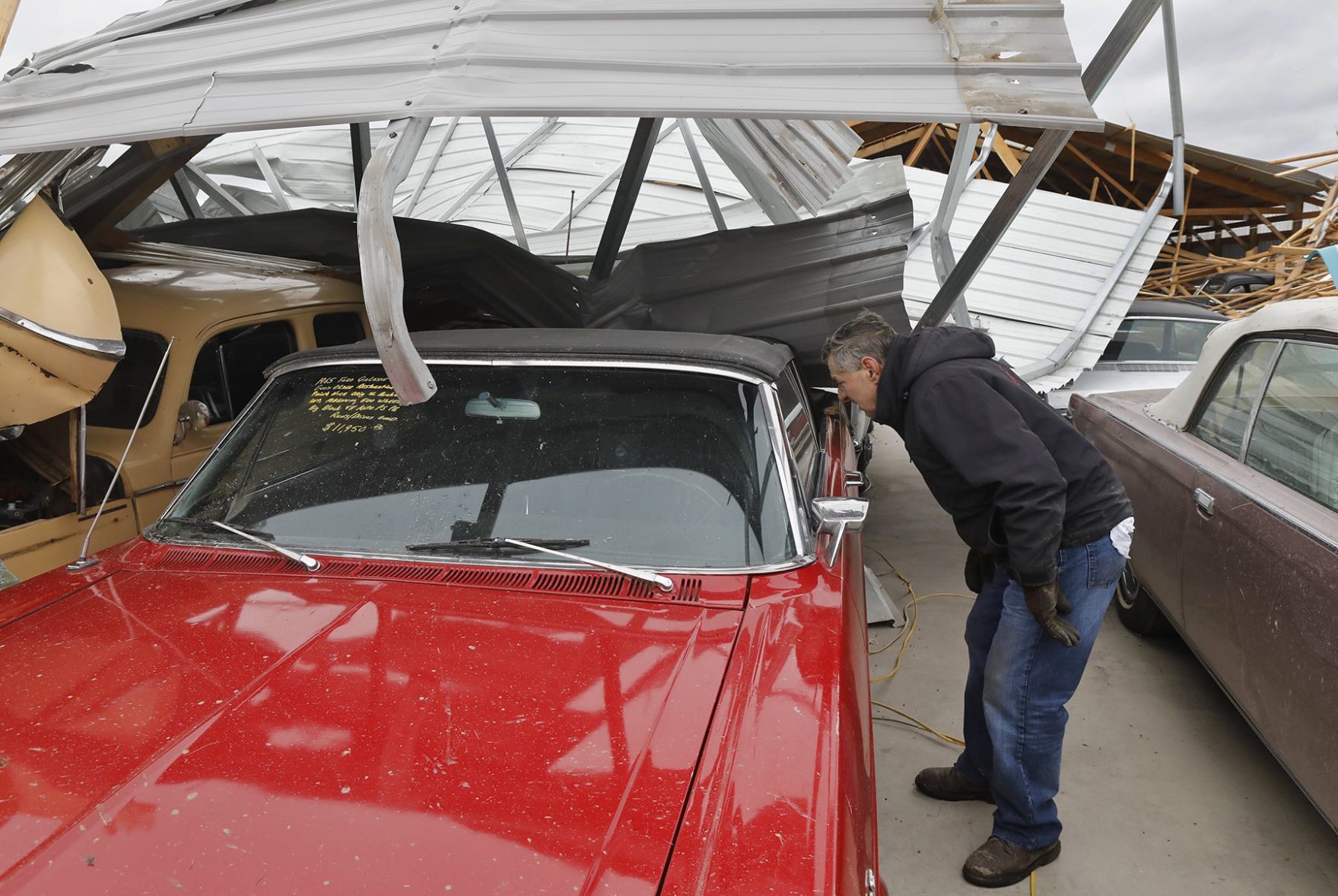 Country Classic Cars in Staunton is damaged - again